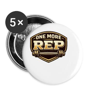 Une répétition de plus - Lot de 5 grands badges (56 mm) - blanc - Devant