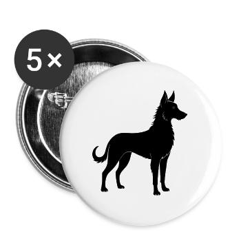 Berger Picard - Buttons groß 56 mm (5er Pack) - Weiß - Vorne
