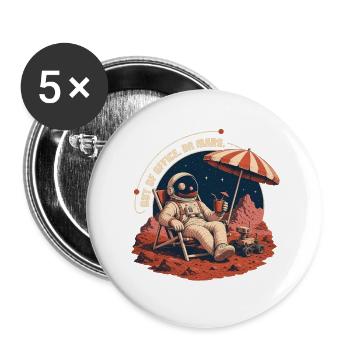 Out of Office - Buttons large 2.2''/56 mm (5-pack) - white - Front