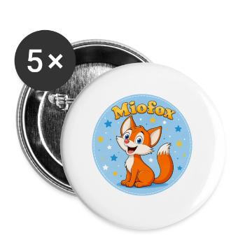 04_Mio_Kreis - Lot de 5 grands badges (56 mm) - blanc - Devant