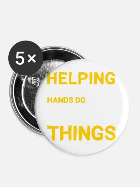 Schach Schachspieler Schachbrett - Buttons groß 56 mm (5er Pack) - Weiß