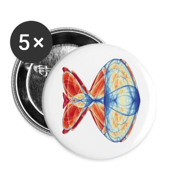 Feuer & Eis - Chaoskunst - Buttons large 2.2''/56 mm (5-pack) - white - Front