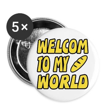Baker - Buttons large 2.2''/56 mm (5-pack) - white - Front