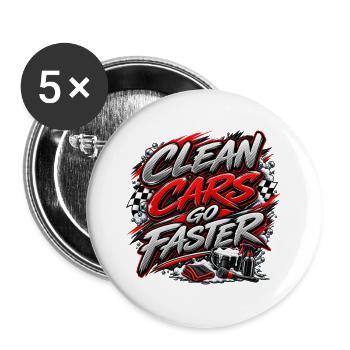 Detailing Shirt - Buttons large 2.2''/56 mm (5-pack) - white - Front