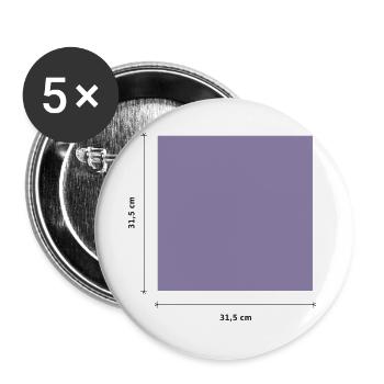 LP-Cover 31,5 × 31,5 cm - Buttons groß 56 mm (5er Pack) - Weiß - Vorne