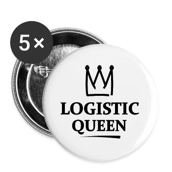 Transport und Logistik - Buttons groß 56 mm (5er Pack) - Weiß - Vorne