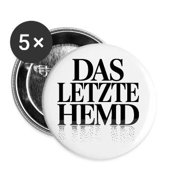 Das Letzte Hemd Steuerzahler Inflation Steuern - Buttons groß 56 mm (5er Pack) - Weiß - Vorne