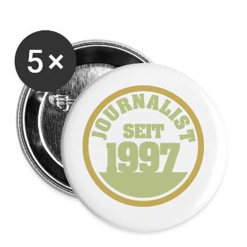 1997 - Buttons groß 56 mm (5er Pack) - Weiß - Vorne