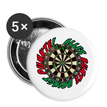 AllesBunte-Pro - Buttons groß 56 mm (5er Pack) - Weiß - Vorne