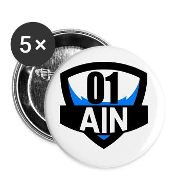 01 Ain - Buttons groß 56 mm (5er Pack) - Weiß - Vorne