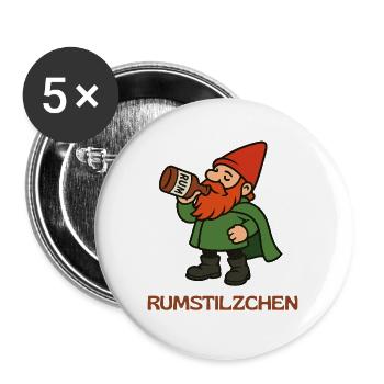 RUMSTILZCHEN  - Buttons groß 56 mm (5er Pack) - Weiß - Vorne