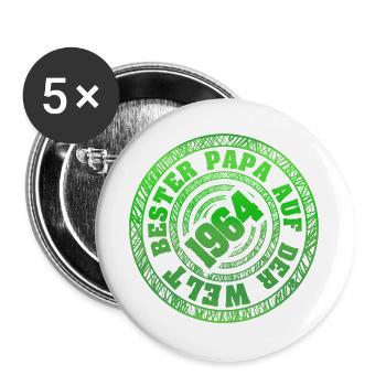 Bollerwagen 1964 - Buttons groß 56 mm (5er Pack) - Weiß - Vorne