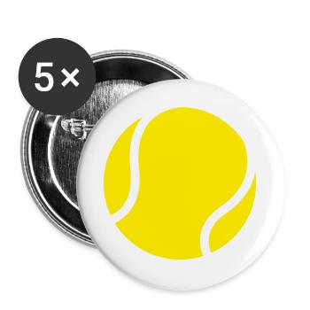 Tennis-ball - Buttons groß 56 mm (5er Pack) - Weiß - Vorne