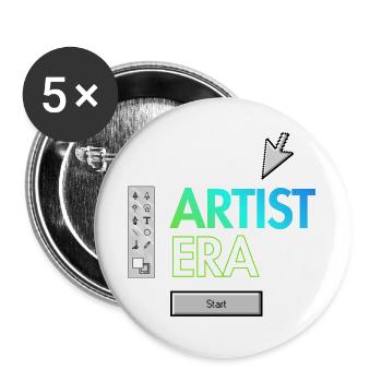 Kopie_von_Artist - Buttons groß 56 mm (5er Pack) - Weiß - Vorne