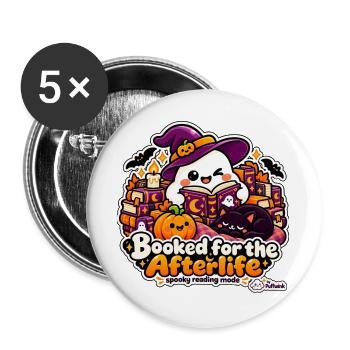 Halloween – Gebucht für die After-Bücher – Bücher - Buttons groß 56 mm (5er Pack) - Weiß - Vorne