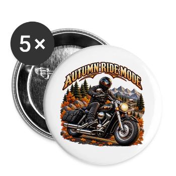 Autumn Ride Mode - Buttons groß 56 mm (5er Pack) - Weiß - Vorne