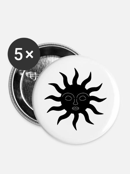 Sur Silhouette - Buttons groß 56 mm (5er Pack) - Weiß
