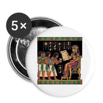 HR Managerin Performance Review - Buttons groß 56 mm (5er Pack) - Weiß - Vorne