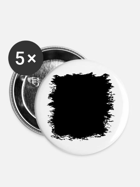 Grunge Textur Hintergrund (Used Look) - Buttons groß 56 mm (5er Pack) - Weiß