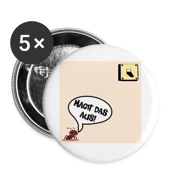 Schalter Ameise - Buttons groß 56 mm (5er Pack) - Weiß - Vorne