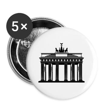 Brandenburger Tor - Buttons groß 56 mm (5er Pack) - Weiß - Vorne