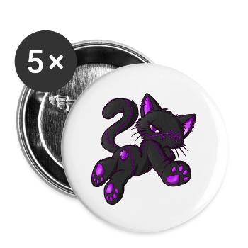 Nikka (Bella Donna‘s wicked world) - Buttons groß 56 mm (5er Pack) - Weiß - Vorne