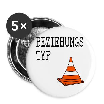 Beziehungstyp Pylone - Buttons groß 56 mm (5er Pack) - Weiß - Vorne