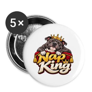 Staffordshire Bull Terrier - Buttons groß 56 mm (5er Pack) - Weiß - Vorne