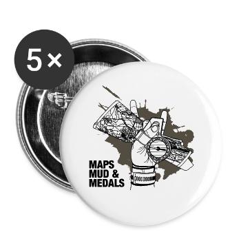 Orientierungslauf [07.1] [ orienteering ] [px] - Buttons groß 56 mm (5er Pack) - Weiß - Vorne