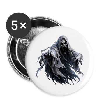 Tödlicher Geist Albtraum - Buttons groß 56 mm (5er Pack) - Weiß - Vorne