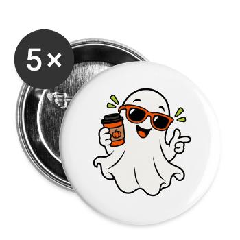 Elfe - Buttons groß 56 mm (5er Pack) - Weiß - Vorne