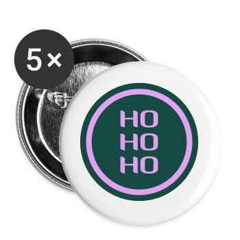 Weihnachten Sprüche - Buttons groß 56 mm (5er Pack) - Weiß - Vorne