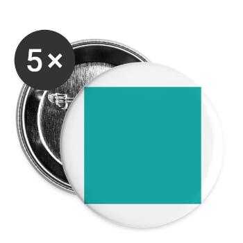 Quadrat 2.0 - Buttons groß 56 mm (5er Pack) - Weiß - Vorne