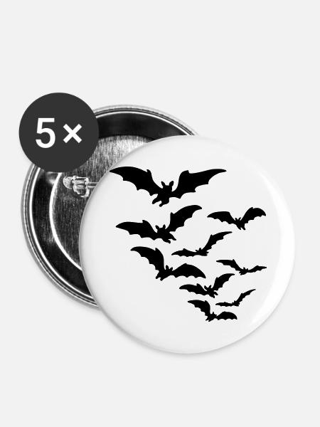fledermaus - Buttons large 2.2''/56 mm (5-pack) - white