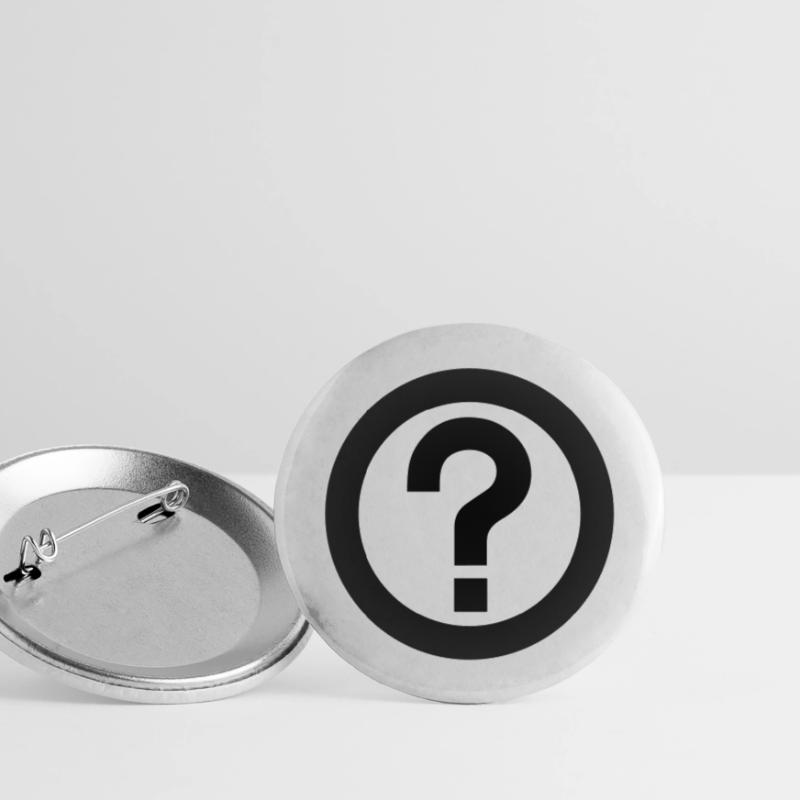 Point d'interrogation,Phrase interrogative Lot de 5 grands badges (56 mm)