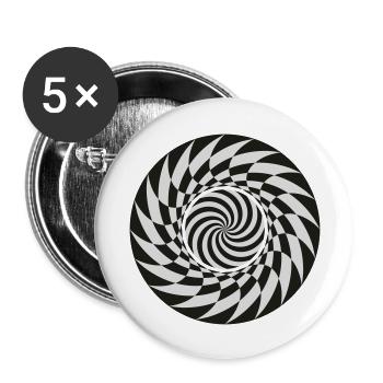 trippy - Buttons groß 56 mm (5er Pack) - Weiß - Vorne