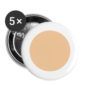 Circle-dos - Buttons groß 56 mm (5er Pack) - Weiß - Vorne