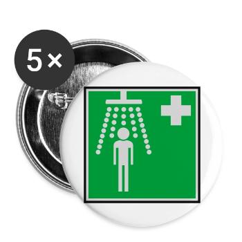 Clean Hospital Shower - Buttons large 2.2''/56 mm (5-pack) - white - Front