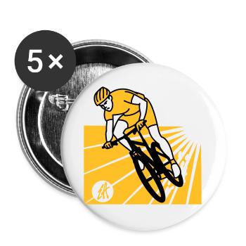 MTB - Buttons large 2.2''/56 mm (5-pack) - white - Front