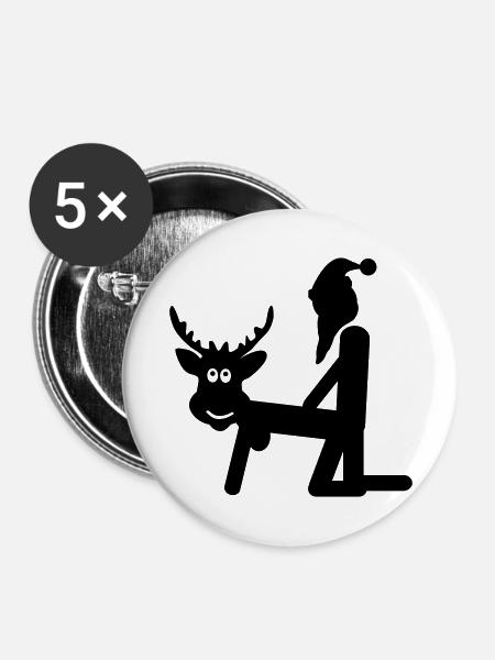 Rollenspiel - Buttons groß 56 mm (5er Pack) - Weiß