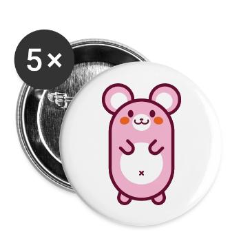 mouse - Buttons large 2.2''/56 mm (5-pack) - white - Front
