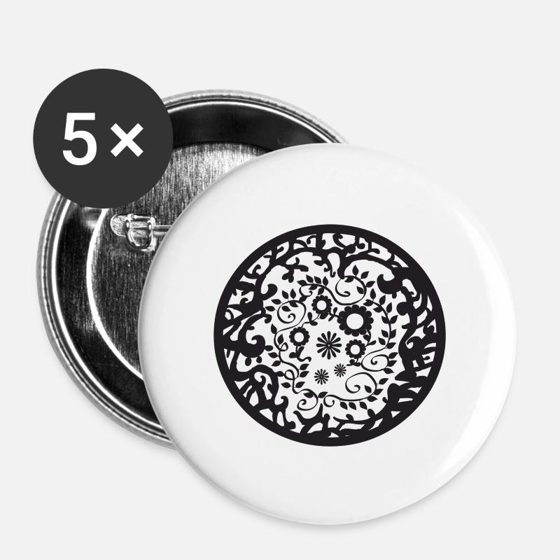 icon - Buttons large 2.2''/56 mm (5-pack) - white