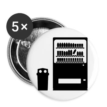 tokyo getränkeautomat - Buttons groß 56 mm (5er Pack) - Weiß - Vorne