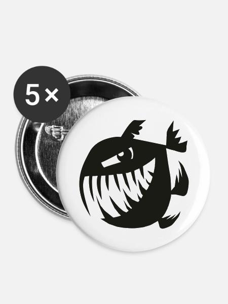 Böse Frohe Perry - Buttons groß 56 mm (5er Pack) - Weiß