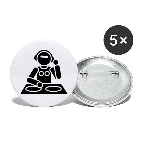 DJane - Buttons groß 56 mm (5er Pack)