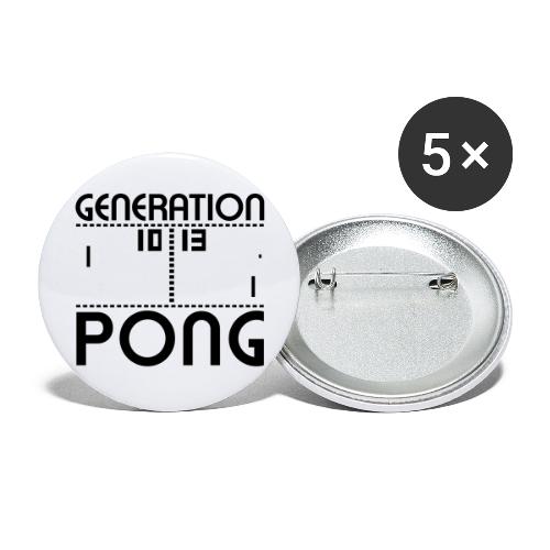 Generation PONG - Buttons groß 56 mm (5er Pack)