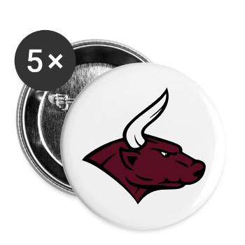 bull - Lot de 5 grands badges (56 mm) - blanc - Devant