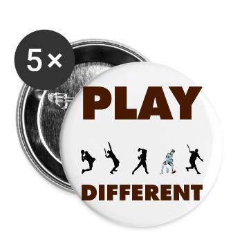PLAY DIFFERENT - Buttons groß 56 mm (5er Pack) - Weiß - Vorne