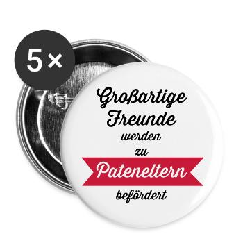 Großartige Freunde - Buttons groß 56 mm (5er Pack) - Weiß - Vorne