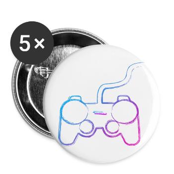 Controller Graffiti Gamer - Buttons large 2.2''/56 mm (5-pack) - white - Front